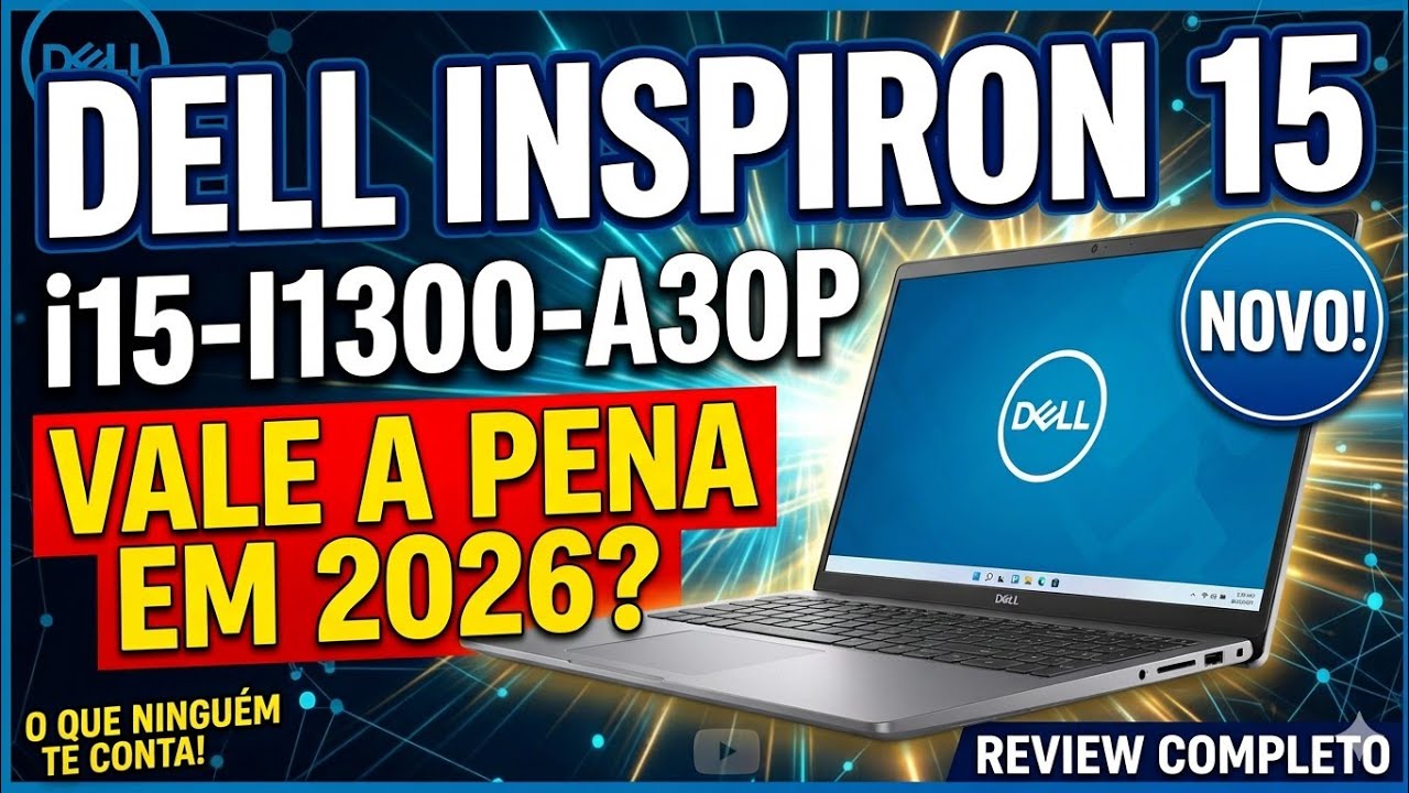 Miniatura da avaliação em vídeo de Notebook 2 em 1 Dell Inspiron 14 I1300-A30 Intel Core i5 16GB 512GB SSD FHD+