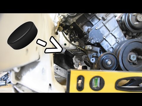 Making A Motor and Trans Mount Using HOCKEY PUCKS?!