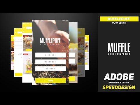 MufflePuff UI Speed Design | Adobe XD