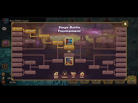 Siege Tournament S6R4: Say SWAG Again vs Why RNGesus?!