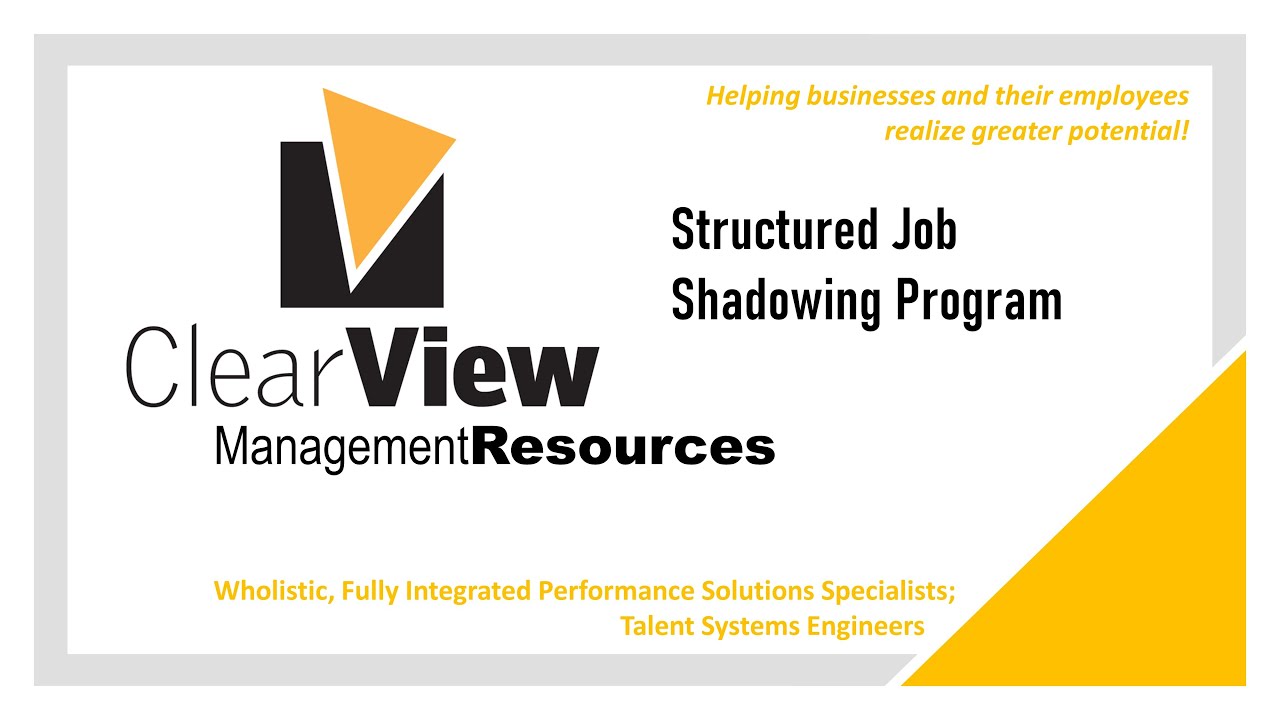 Creating a Job Shadowing Program (Part 1)