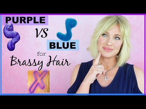 HOW TO: Tone Brassy Hair - PURPLE vs BLUE Shampoo - WHICH SHOULD YOU USE?