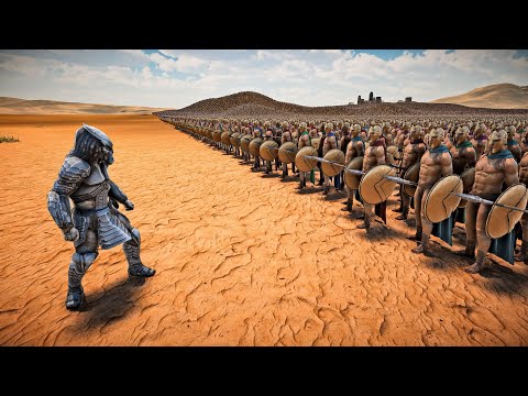 PREDATOR VS 1,000,000 SPARTANS - Ultimate Epic Battle