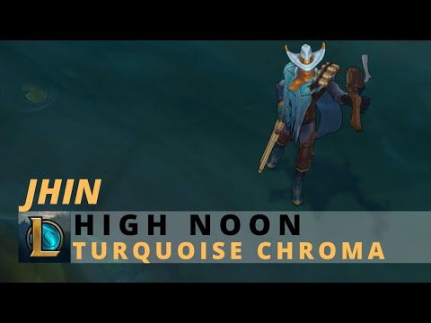 High Noon Jhin Turquoise Chroma - League Of Legends