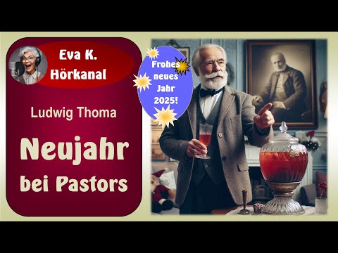Neujahr bei Pastors - lustiges Gedicht von Ludwig Thoma #silvester #neujahr