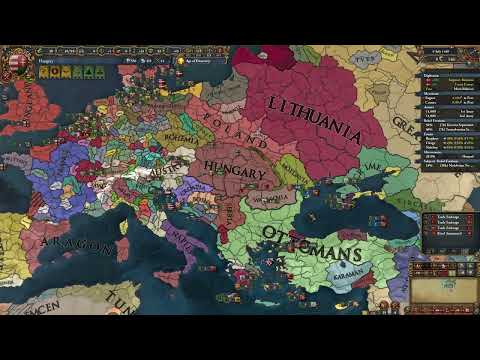 EU4 | Hungary - Take that, von Habsburgs! | Part 1 (1444 - 1494) [No Commentary + Unedited]