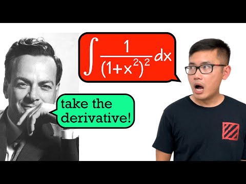 how Richard Feynman would integrate 1/(1+x^2)^2