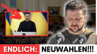 Selensky kündigt Rücktritt und Neuwahlen an: Erste Details zu Datum & Bedienungen sind da!