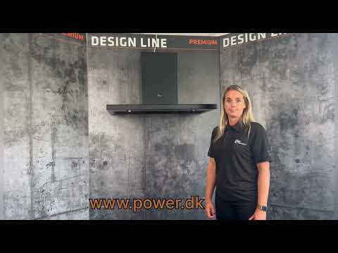 Design Line 8001 - 60 cm - væg - sort - Smarthome