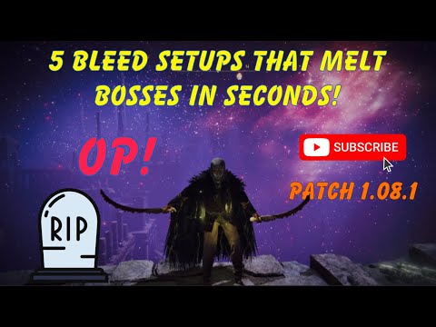 5 Awesome Bleed Setups that Absolutely Shred! ⚔️ 🩸 (Elden Ring Patch 1.08.1)