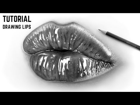 How to draw realistic lips | step by step tutorial
