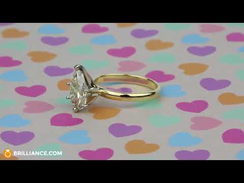 Fancy Brown & Yellow Pear Cut Diamond Solitaire Ring (2.50 Carat)