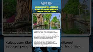 Legenda Umbul Manten, Saksi Pertemuan Rahasia Pasangan Calon Pengantin