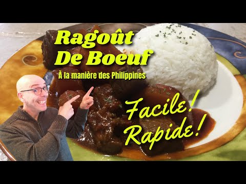 Recette de ragoût de bœuf - Un ragoût de bœuf à la manière des Philippines.