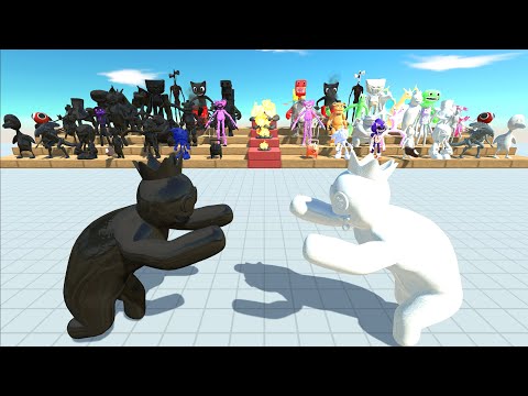 Creepy Monster Battle | Dark VS White - Animal Revolt Battle Simulator
