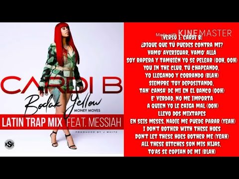 Cardi B- Bodak Yellow (Latina Trap Remix) (Lyrics)