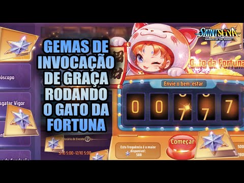 GEMAS de INVOCAÇÃO de GRAÇA! Chegou o GATO DA FORTUNA - Saint Seiya Awakening