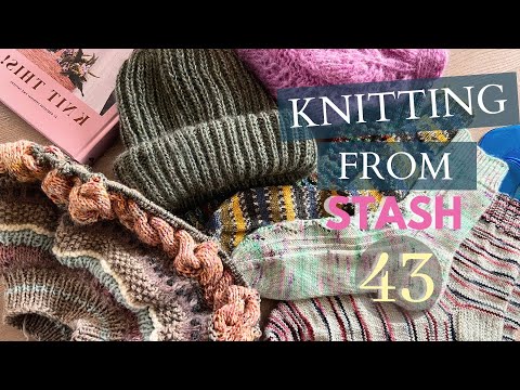 Knitting from stash : Episode 43 : Yarn stash and old WIPs discoveries