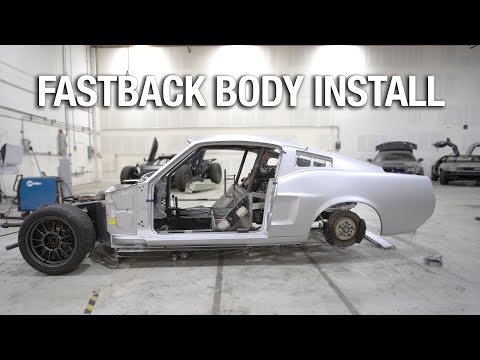 Mid Engine 67 Ford Mustang Fastback Pt. 3 - Fitting The Body Properly
