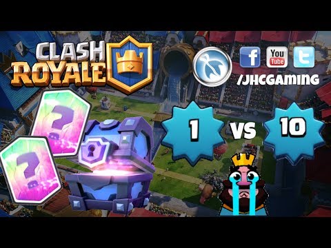 Level 1 gets new LEGENDARY cards and beats a level 10 - Clash Royale