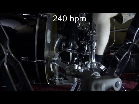 200 - 240 BPM Double Bass Power and Stamina Practice (NO TRIGGERS!!!)