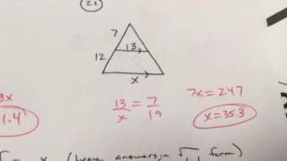 Geometry Chapter 7 Test Review Video