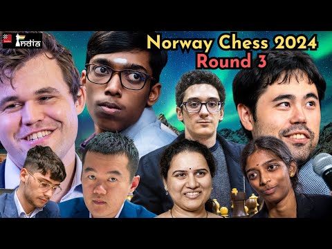 Norway Chess 2024 Round 3 | ft. Praggnanandhaa vs Carlsen