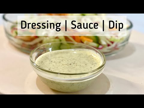 How to make a creamy salad dressing🤤 | Sauce | Dip | Dressing | 3 in 1 recipe😍 Delicious dressing