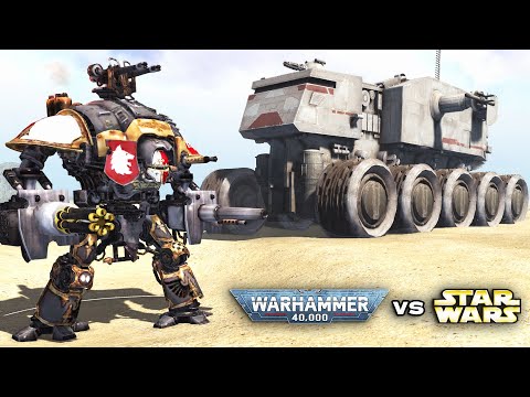 WARHAMMER 40K vs STAR WARS: Imperial Guard vs Galactic Republic - Men of War: Assault Squad 2