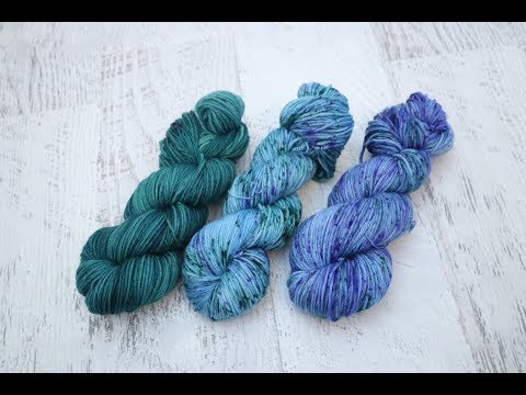 Dyepot PS #10 - Dyeing a Yarn Fade Set with Acid Dyes