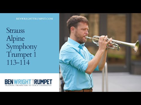 Higher and Louder!!! Strauss Alpine Symphony Trumpet 1 fugure 113-114