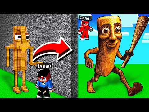 I TROLLED HASANI WITH TUNG TUNG SAHUR IN THE BUILDING BATTLE!! - Minecraft
