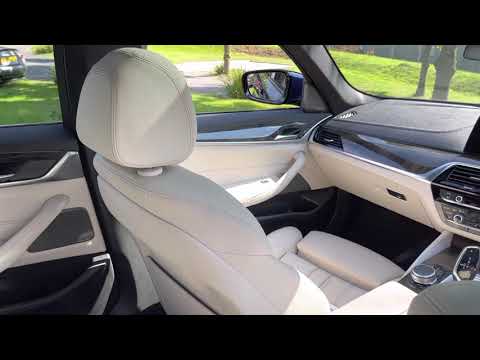 2018/68 Mediterranean Blue BMW 530e M Sport Pro Pack Ivory leather big spec Sunroof Camera 19” alloy