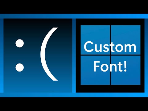 I changed the Windows 11 BSOD font!