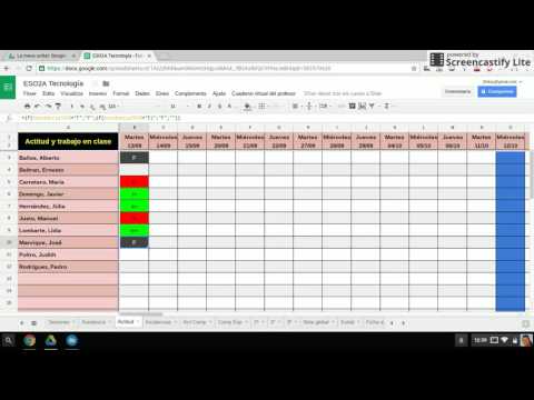 Cuaderno virtual 2 - Sesiones, asistencia, actitud e incidencias (Español)