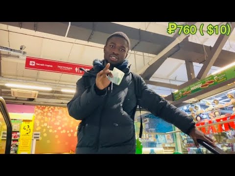 WHAT $10 CAN BUY IN RUSSIA 😨🤯. #russia #trending #shopping #black