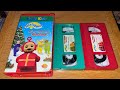 Opening To Merry Christmas Teletubbies 1999 VHS Both Green Red Tapes