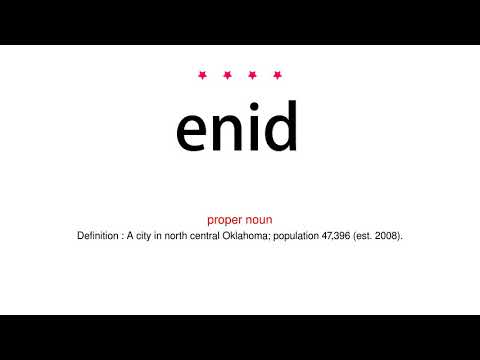 How to pronounce enid - Vocab Today