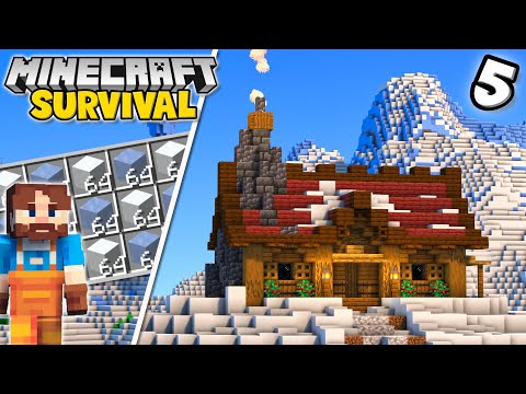 EPIC Minecraft Winter Outpost Build in 1.20 Survival!