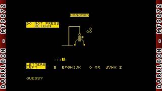 Hangman - [ 1978 - Commodore PET - Gameplay ]