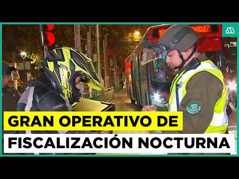 Gran operativo de fiscalización nocturna en Macul fue liderado por el ministro Arrau