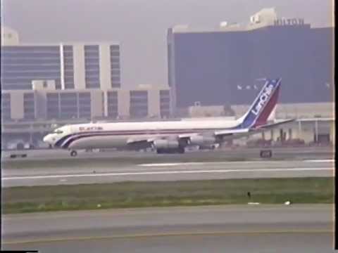 LAN Chile Boeing 707-321B Departing LAX