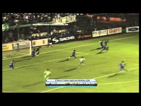 Los goles de S. Belgrano 1 - San Carlos 1. Fecha 25. Torneo Primera B Nacional. Fútbol Para Todos