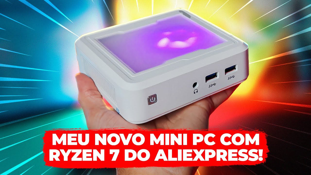 INSANO! MINI PC BARATO COM RYZEN 7 FORA DO REMESSA CONFORME NO ALIEXPRESS! RODOU GTA 5, CS2 E MAIS!
