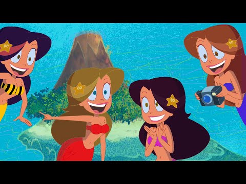 ZIG e SHARKO 🌴 ILHA DE MARINAS 🧜‍♀️ Zig e Sharko Brasil | Desenho Animado em português