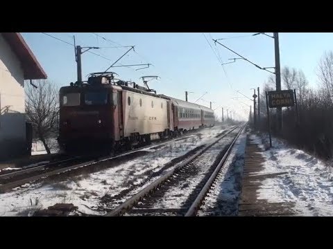 Tren IR380 Bucuresti Nord - Vicsani Frontiera trece prin Corni cu EA800 - 08.01.2020