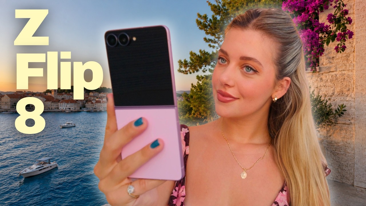 Miniatura da avaliação em vídeo de Smartphone Samsung Galaxy Z Flip8 512GB 12GB RAM Câmera 50MP
