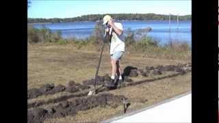Digging a trench without lifting with "Jack" from www.facebook.com/Turfslinger