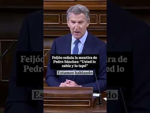 🇪🇸 FEIJÓO señala la MENTIRA de PEDRO SÁNCHEZ: «Usted lo sabía y lo tapó»