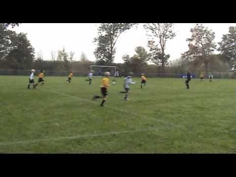 6 de wedstrijd uit 1 ste helft Kolpingboys E2 - Reigerboys E2